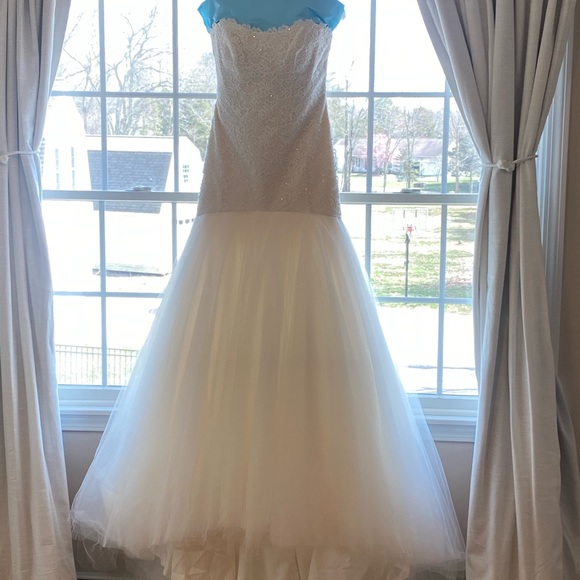 Romona Keveza Legends L315 Mermaid Fit and Flare Gown BRAND NEW UNALTERED - Picture 4 of 16